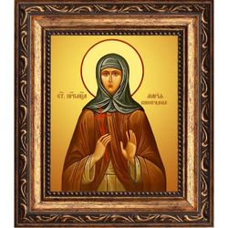 Мария Виноградова преподобномученица. Икона на холсте.