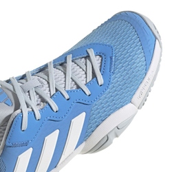 детские Кроссовки теннисные Adidas Barricade 13 K - blue burst/white/halo blue