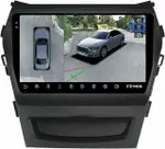 Магнитола для Hyundai Santa Fe 3 2012-2018 (климат на ШГУ) - Teyes CC3-2K-360 монитор 9.5" 2K QLED на Android 10, Быстрая, CarPlay, 4G SIM-слот, 4 камеры в комплекте