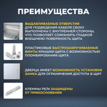 IEK TEKFOR Корпус пласт. ЩРН-П-54 IP41 бел. дверь