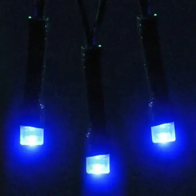 Гирлянда для дома 7,5м 80 ламп LED зелёный пров.,8 реж, IP-20, Синий