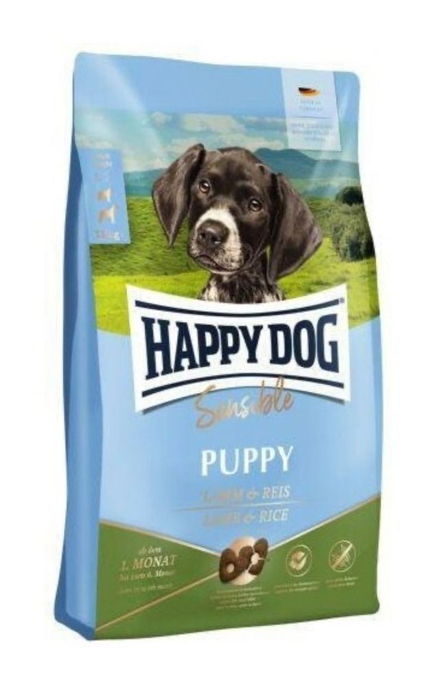 Сухой корм Happy Dog Sensible Puppy Lamb&Rice для щеков ягненок и рис 4 кг Сухой корм Happy Dog Sensible Puppy Lamb&Rice для щеков ягненок и рис 4 кг