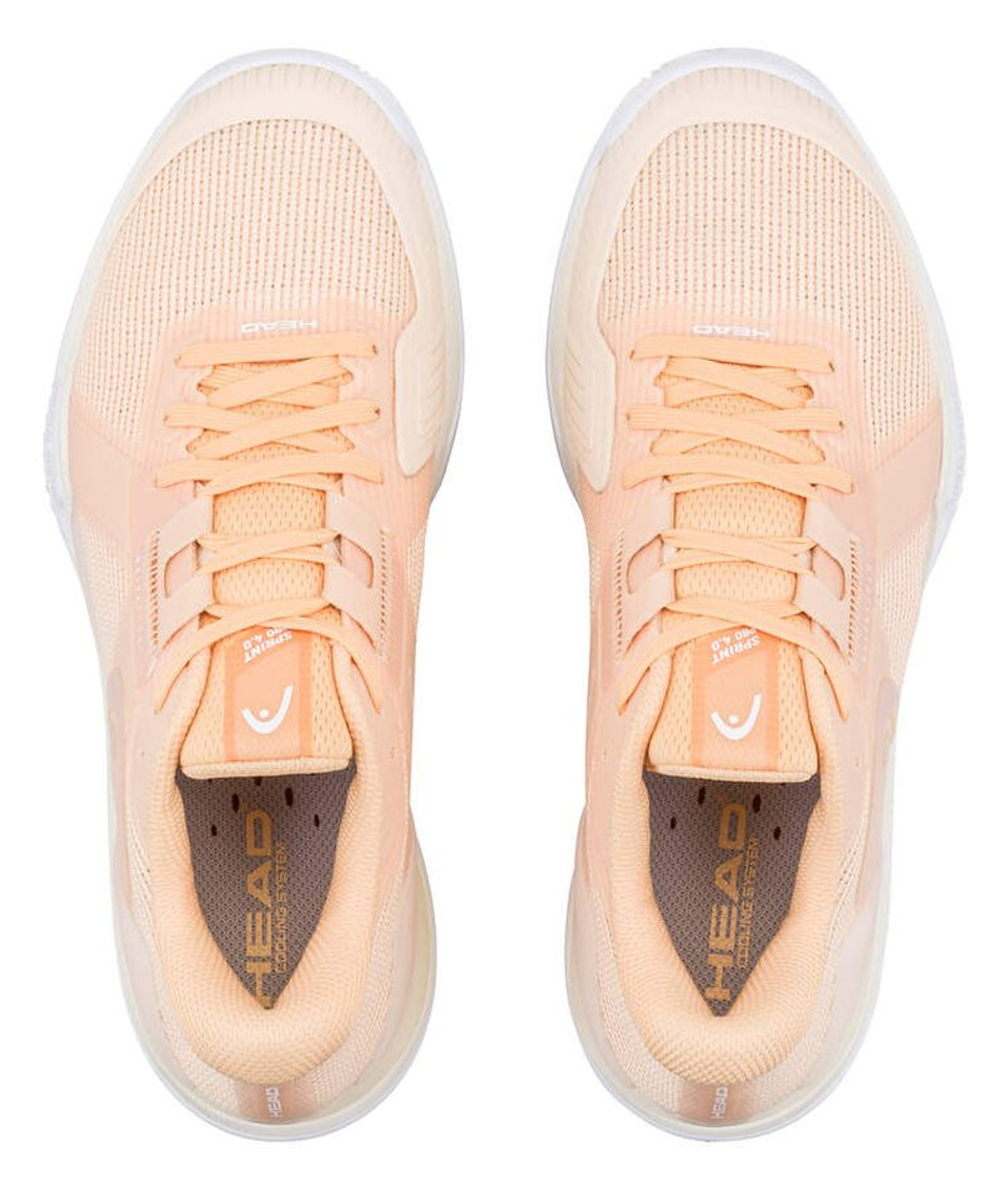 Женские Кроссовки теннисные Head Sprint Pro 4.0 Clay - apricot/vanilla