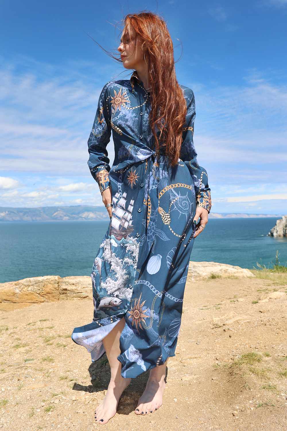 Платье "Юнона. Морские сокровища"