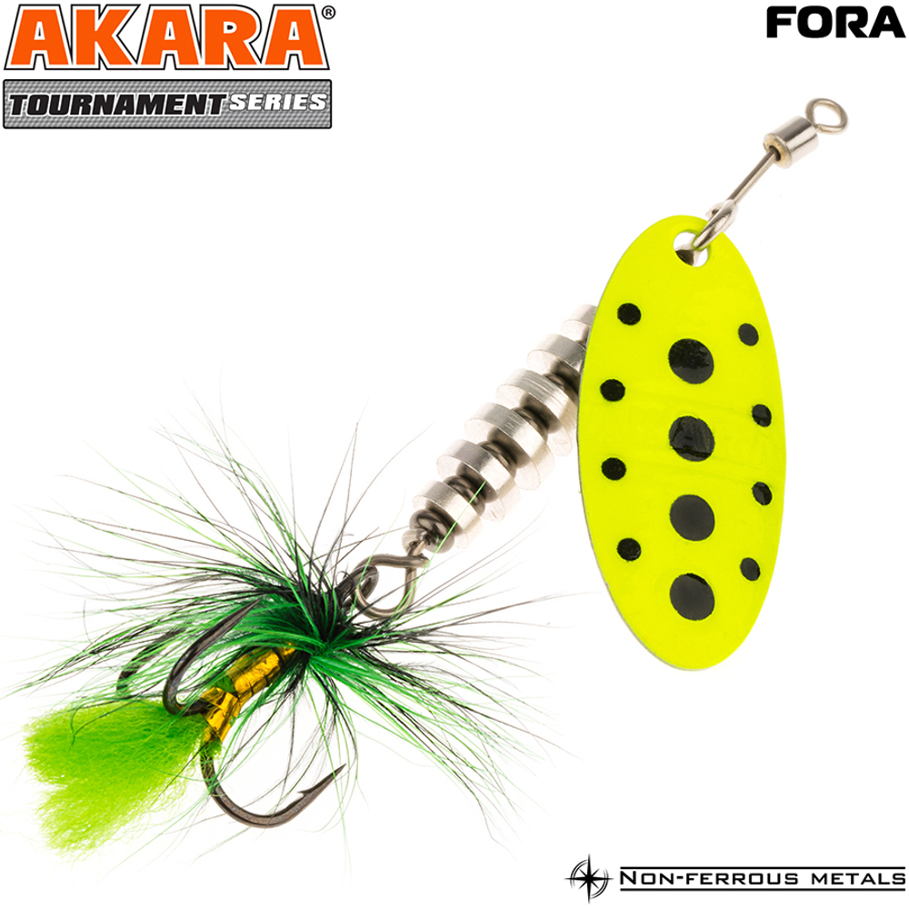 Блесна вращающаяся Akara Tournament Series Fora 3 11 гр. 2/5 oz. A40