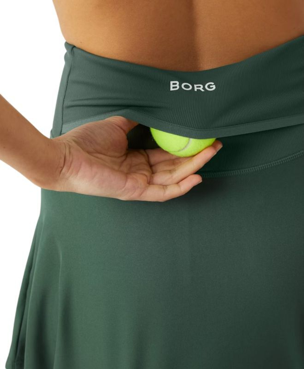 Теннисная юбка Björn Borg Ace Pocket - зеленый
