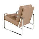 Кресло Angel Cerda SF399/5046 из экокожи цвета норки