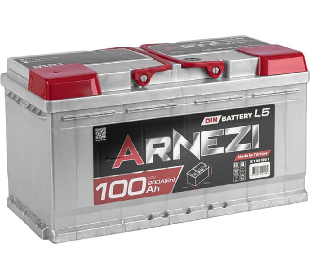 Аккумулятор ARNEZI DIN SMF 100 А/ч прямой L+ 353x175x190 L5 EN 900 А