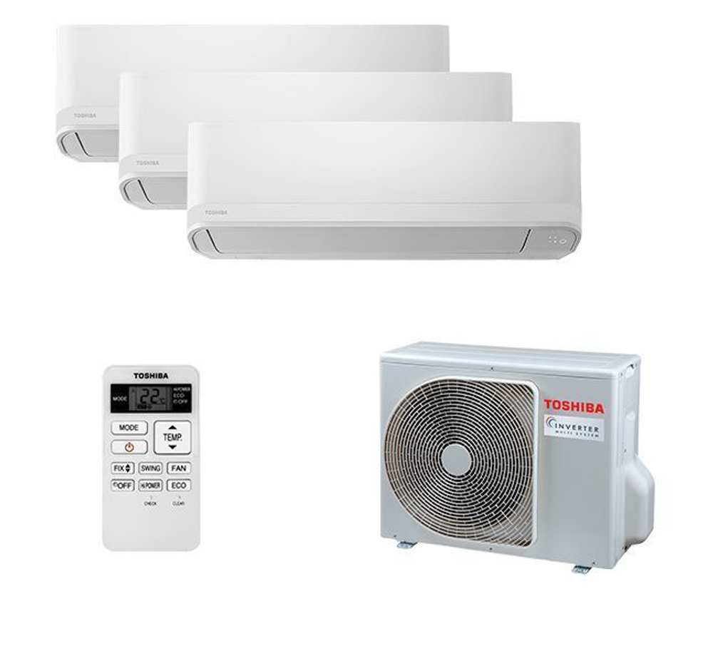 Мульти сплит-система Toshiba на 3 комнаты (25+25+25 кв.м.) SEIYA
