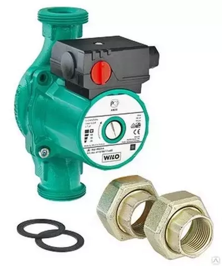 Насос циркуляционный Wilo Star-RS 30/6 (1х220В; 84Вт), с гайками
