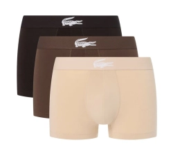 Боксерки теннисные Lacoste Stretch Jersey Trunks 3P - beige/marron