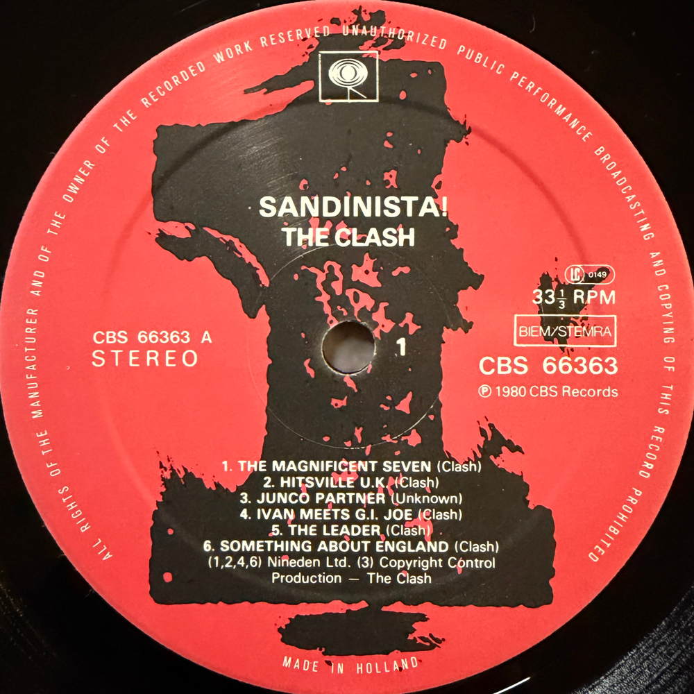 The Clash - Sandinista! 3LP (Голландия 1980г.)