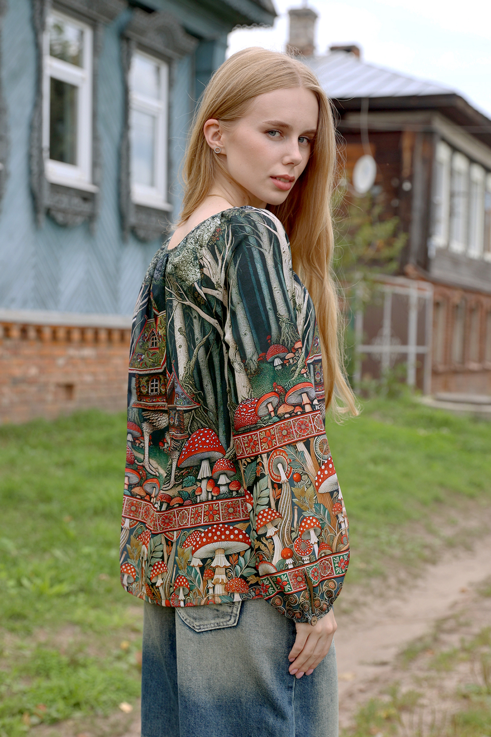 Blouse "Polina. Visiting Baba Yaga"