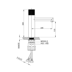 Смеситель для раковины Дизаер (Desire) VBF-1D3BG, брашированное золото,