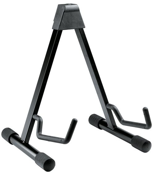 K&M 17541-013-55 black стойка для акустической гитары без держателя грифа