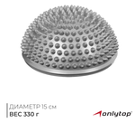 Массажный мяч ONLYTOP «Полусфера», d=15 см, МИКС