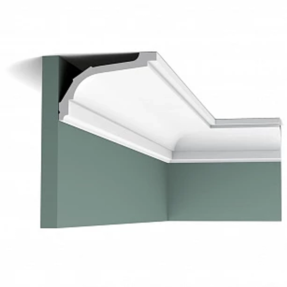 Плинтус из дюрополимера Orac Decor потолочный карниз C220 2000x76x11,6