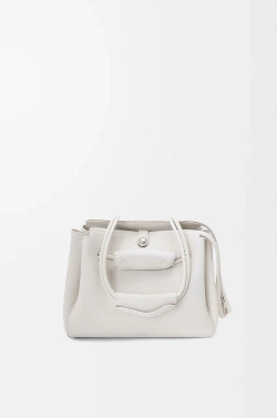 Loewe Маленькая сумка Madrid из мягкой зернистой телячьей кожи, белый