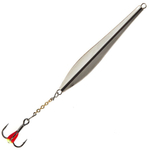 Блесна вертикальная зимняя Lucky John DOUBLE BLADE с цепочкой и тройником (65мм, 11гр)
