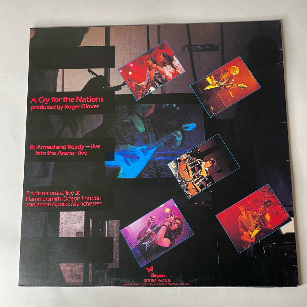 Винтажная виниловая пластинка LP The Michael Schenker Group Cry For The Nations (Япония 1981) (Без Оби) Maxi Single 45 RPM
