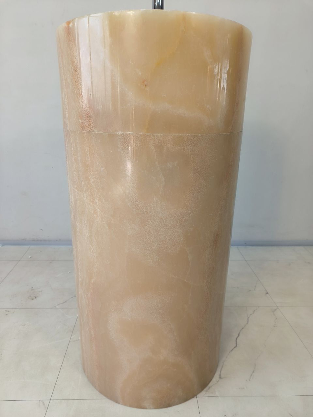 Раковина напольная из оникса Silinder ON-65948 45х45х90 из натурального камня
