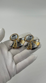 Серьги биколор