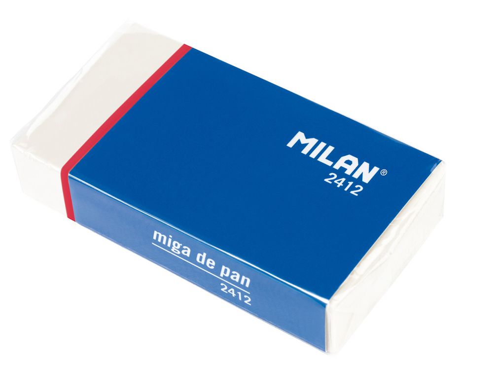 Мягкий ластик из синтетического каучука 2412 7,2х4х1,3 см, 12 шт, CMM2412, Milan