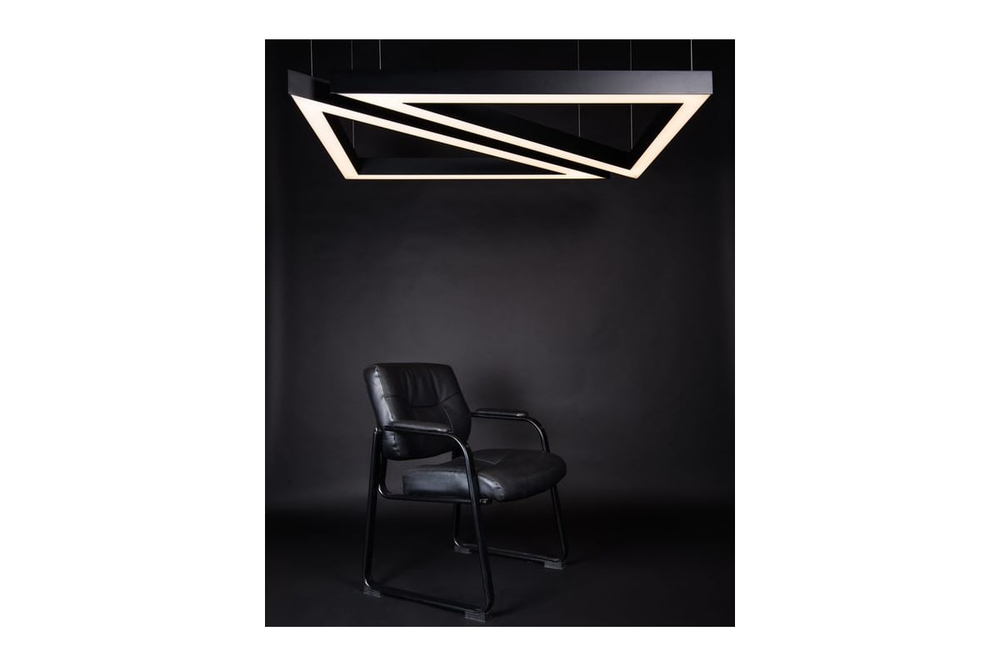 Светильник LED Trio трехлучевой 486W 4600мм*3 3000К черный подвесной IP40