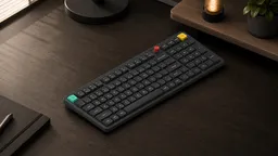 NuPhy Air100 V3 Nebula Dark на рабочем столе