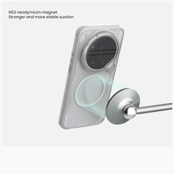 Чехол тонированный с MagSafe на Xiaomi 17 Ultra, серия Iceblade Prop Magnetic (версия с прозрачной крышкой объектива) от Nillkin