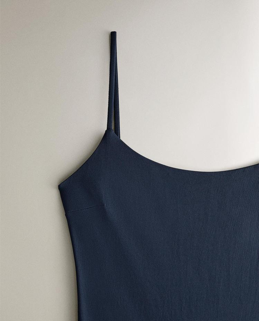 ZARA HOME КУПАЛЬНИК НА ТОНКИХ БРЕТЕЛЯХ, СИНИЙ