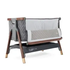 Колыбель приставная Tutti Bambini CoZee Luxe Walnut Slate с колесами