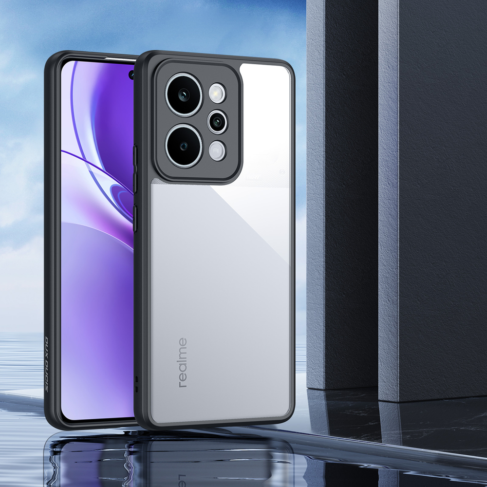 Чехол защитный с черными мягкими рамками для Realme P4 Power 5G, серия Aimo Series Case от Dux Ducis