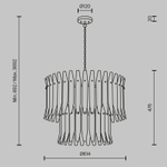 Подвесная люстра Maytoni Трепет MOD539PL-09MG