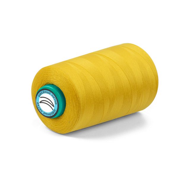 Нитки универсальные Nitka 40/2, 4570 м (5000 ярд) / 1 кат., 385 ярко-желтый
