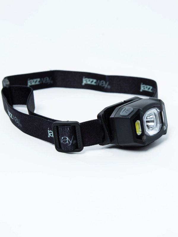 Фонарь налобн. JAZZway AccuH3-L5W-bk (черн.) красн.свеч.