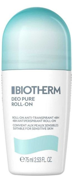 Biotherm Шариковый антиперспирант Deo Pure 48 часов, с минеральным комплексом без спирта, 75 мл (из Финляндии)