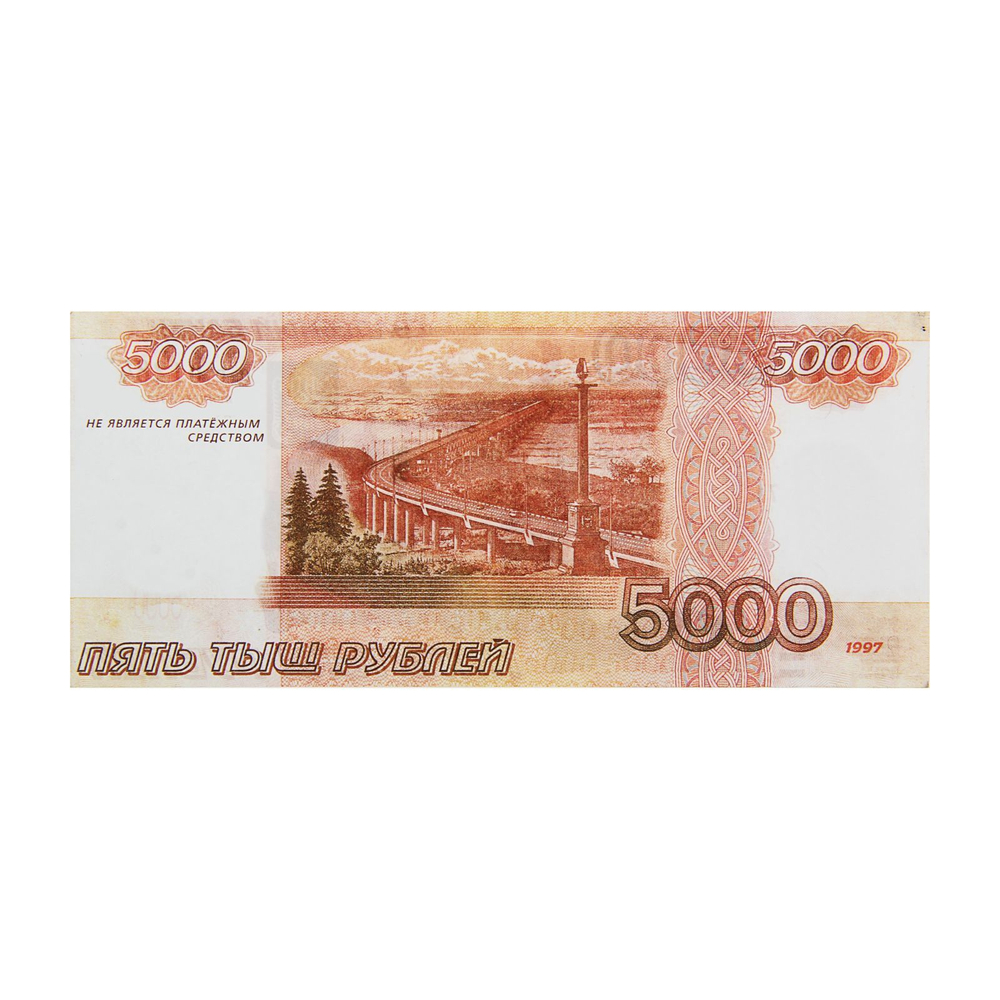 Пачка денег купюр 5000 рублей 80 шт.