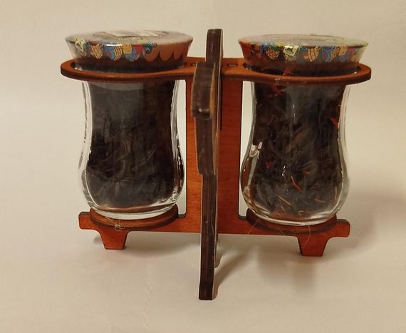 Armudu Azerbaijan tea İkili dəst stəkan-dəvə