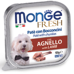 Влажный корм Monge Dog Fresh для собак, с ягненком, консервы 32 шт по 100 г