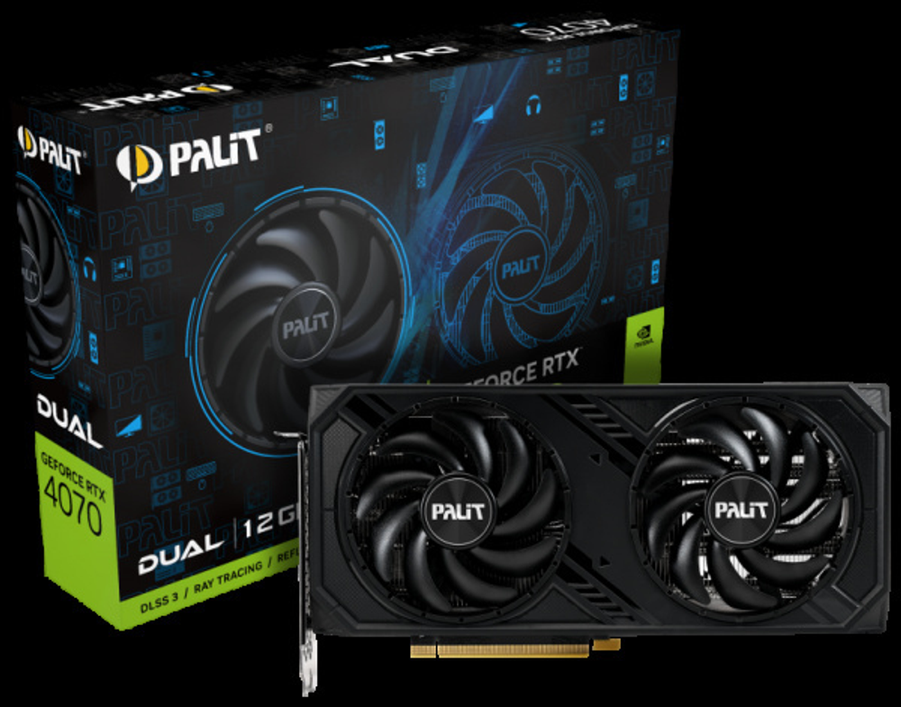 Видеокарта Palit GeForce RTX 4070 Dual (NED4070019K9-1047D)