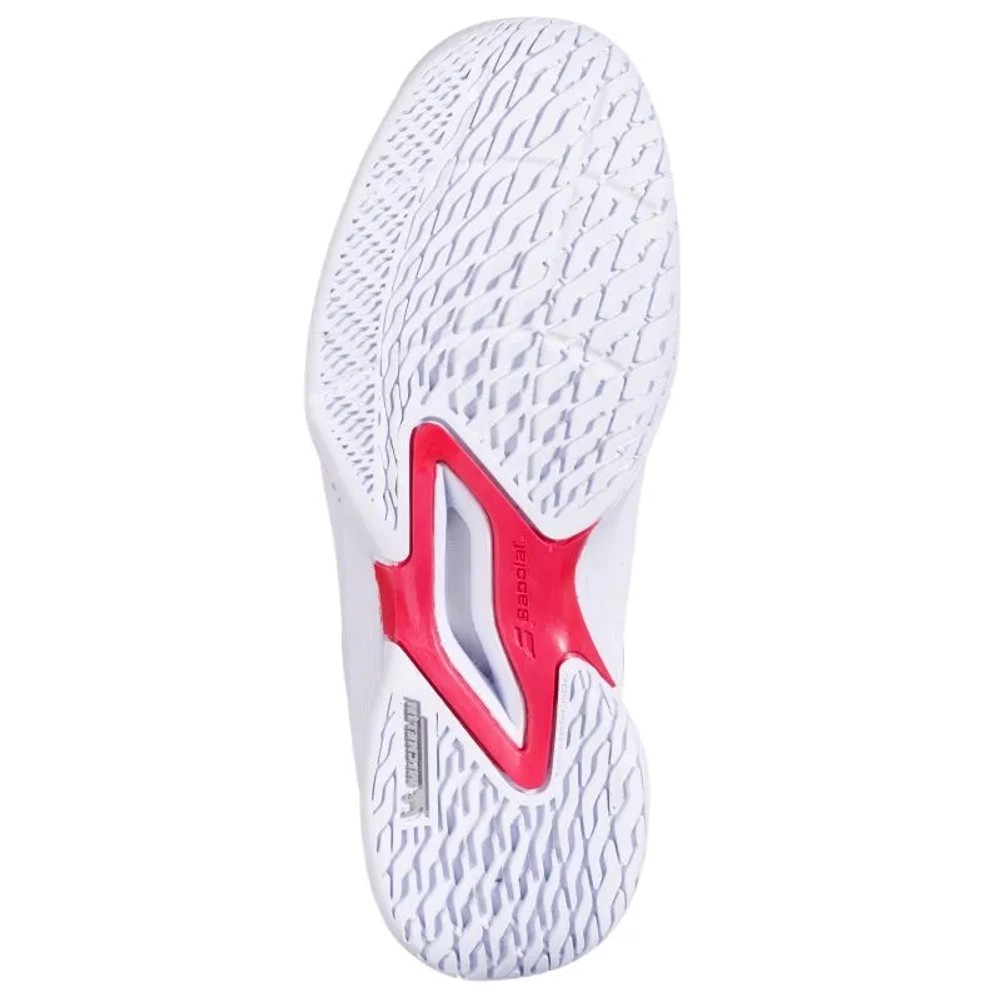 Детские теннисные кроссовки Babolat Propulse Junior 3 Wimbledon All Court - white/red