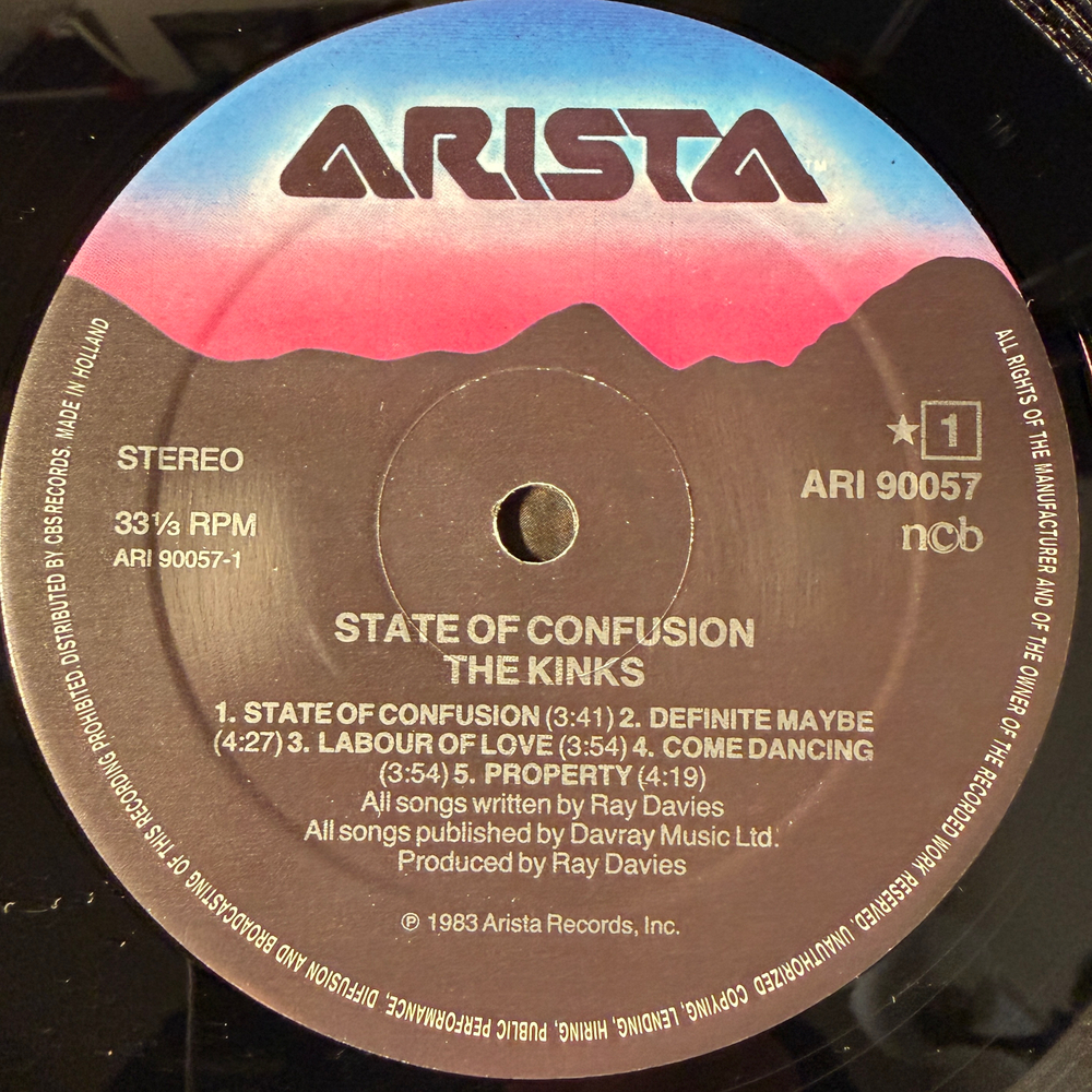 The Kinks ‎– State Of Confusion (Скандинавия 1983г.)