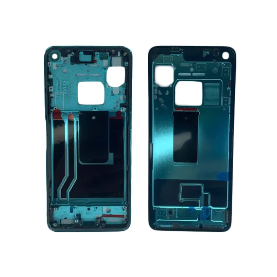 Средняя часть корпуса (рамка) для OnePlus 9R зеленая (Quingyu green)