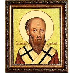 Альвиан Анейский Священномученик. Икона на холсте.