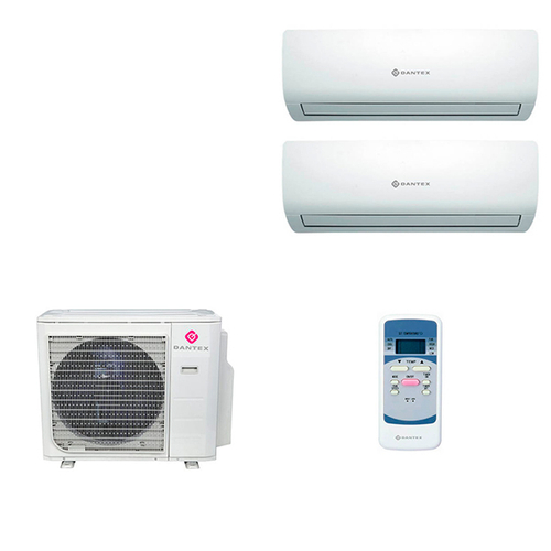 Мультисплит система на 2 комнаты Dantex RK-M09C3N x 2 / RK-2M18HM3E-W
