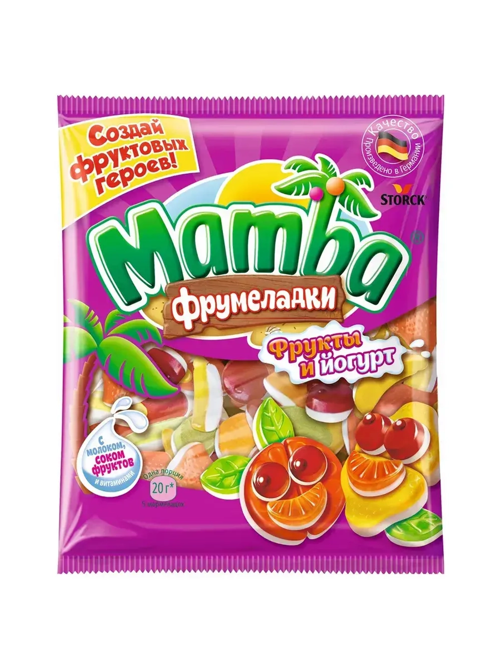 Мармелад Фрумеладки Фрукты и Йогурт 72 г * 3 шт