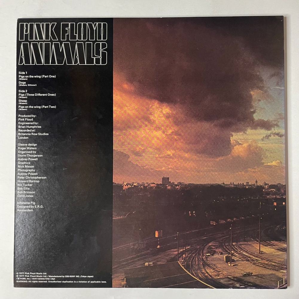Винтажная виниловая пластинка LP Pink Floyd Animals (Japan 1977) (No Obi) Pigs On The Wing