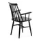 Стул с подлокотниками Kristie черное | La Forma | Купить в Hallberg.ru