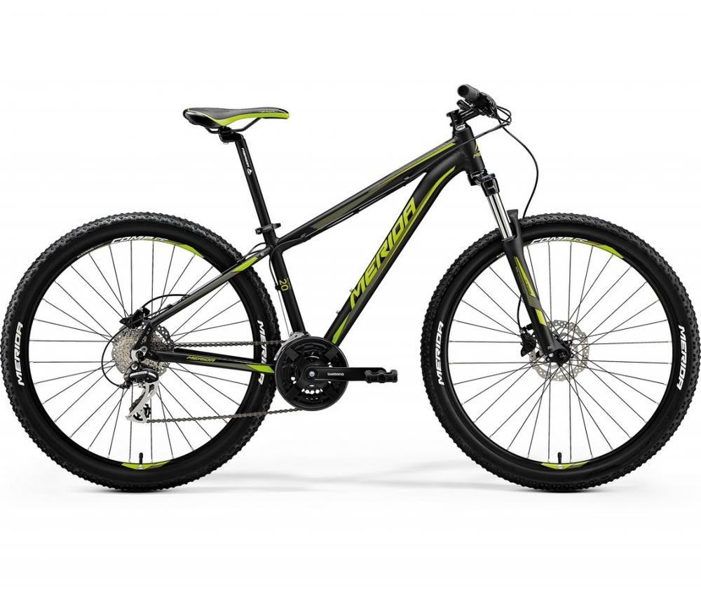 Велосипед Merida Big.Seven 20-D  (2018) Рама: M (17) MattBlack/Green